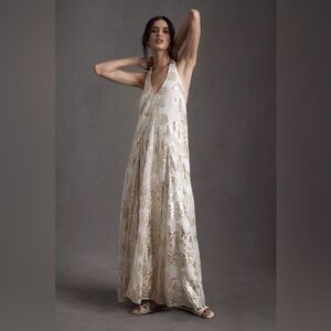 🎈FLASH SALE $150 🎈 LIMITED EFITION BHLDN X Free People Metallic Dress
